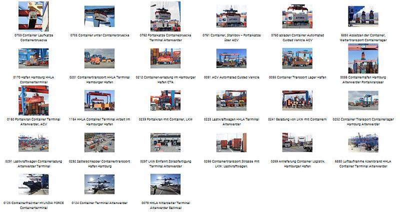 Bilder vom Containerhafen Hamburg Fotografien vom Hamburger Containerhafen, den Containerterminals Hamburgs  - Hamburger Bildagentur fotografie  - historische Foto-Sammlung.